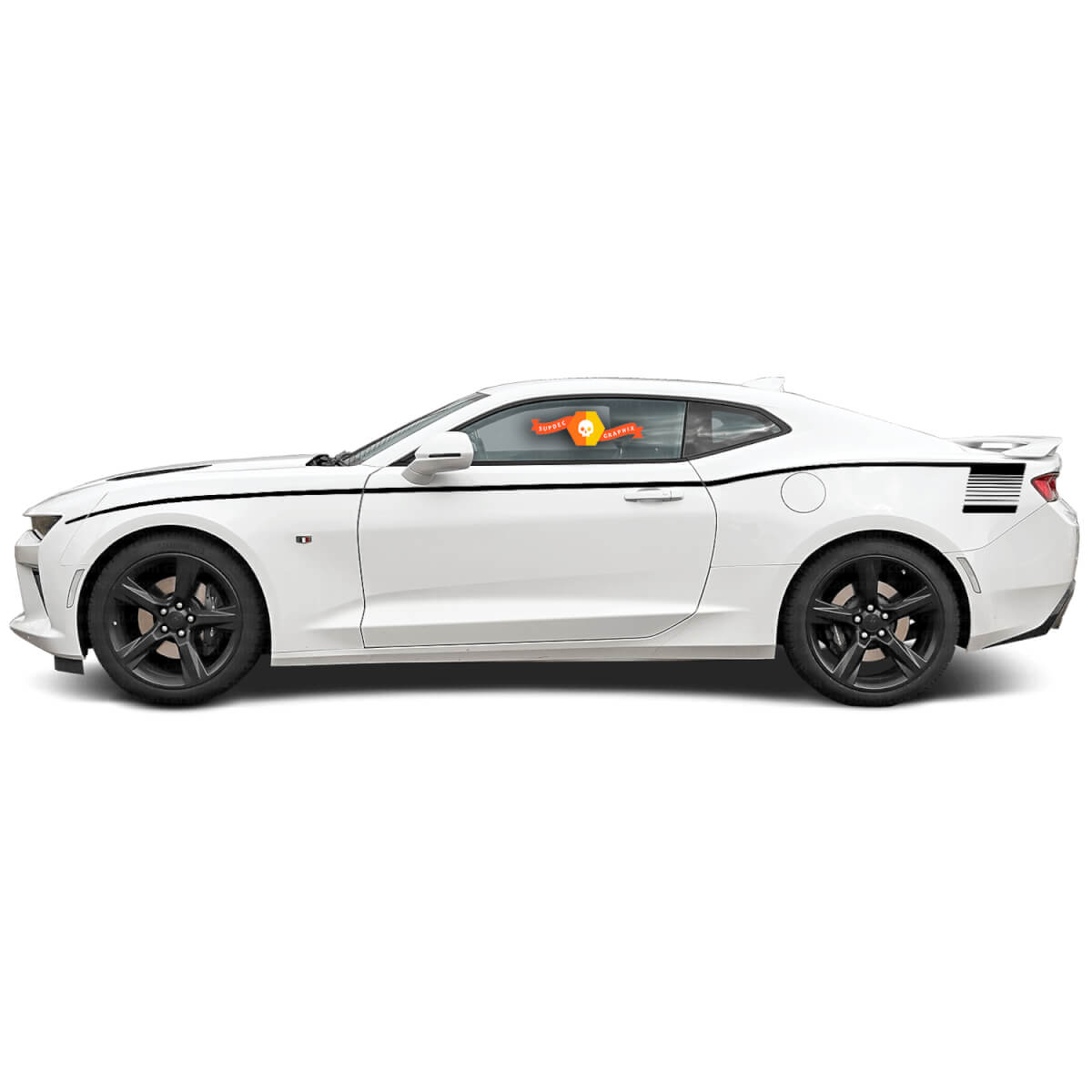 2016 2017 2018 Chevy Camaro Bodyline Strobe Side Racing Stripes Hockey Stickers Decals
