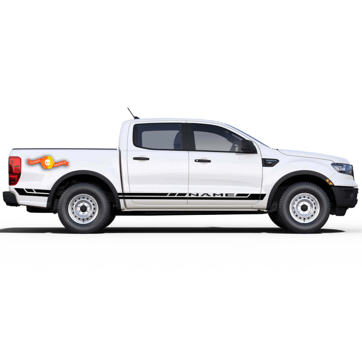 2019 2020 2021 Ford Ranger Stickers Decals RAPID Side Door Body Stripes Vinyl Graphics Kit
