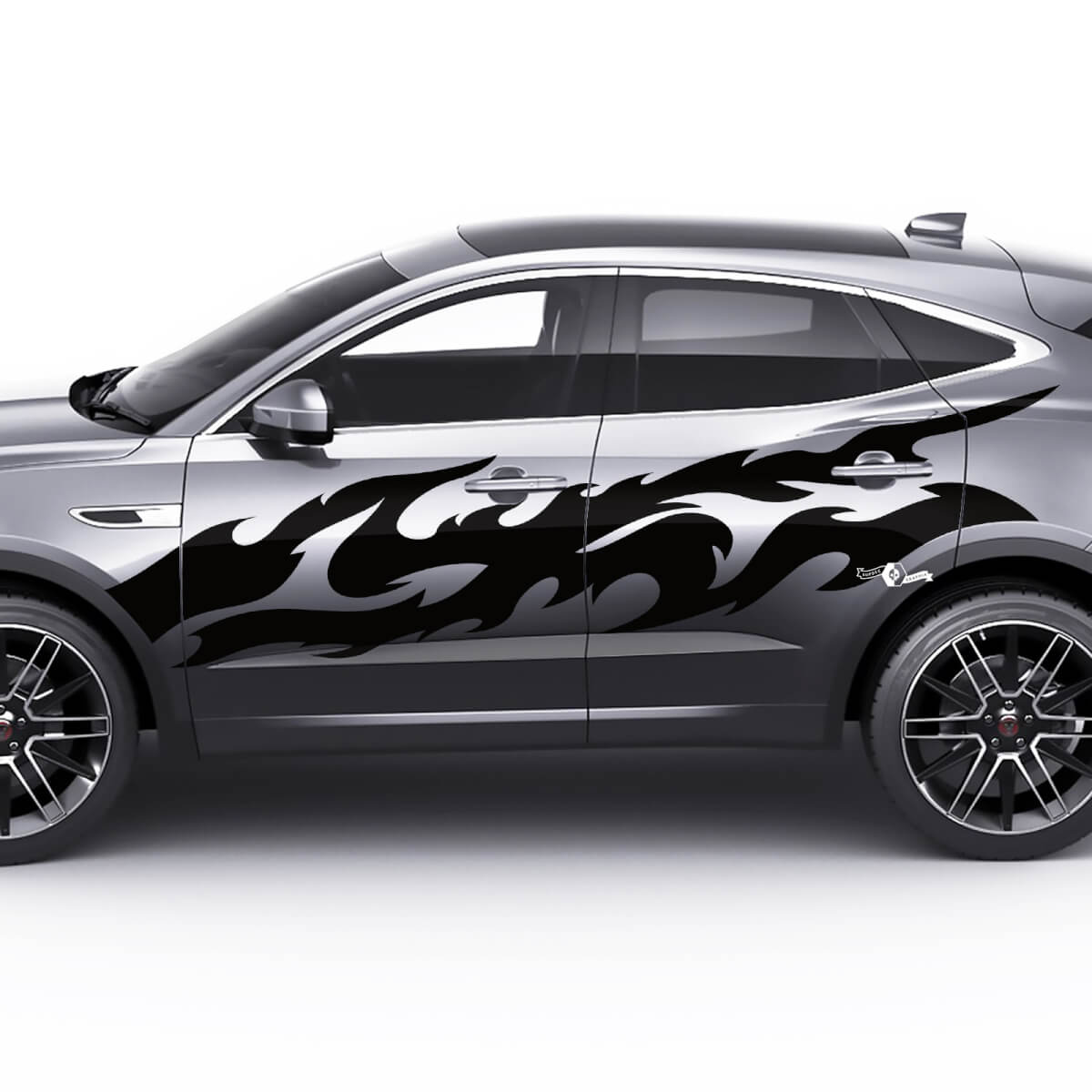 Jaguar E-Pace Side Flame Colour Doors Graphics Decal Logo Sticker
