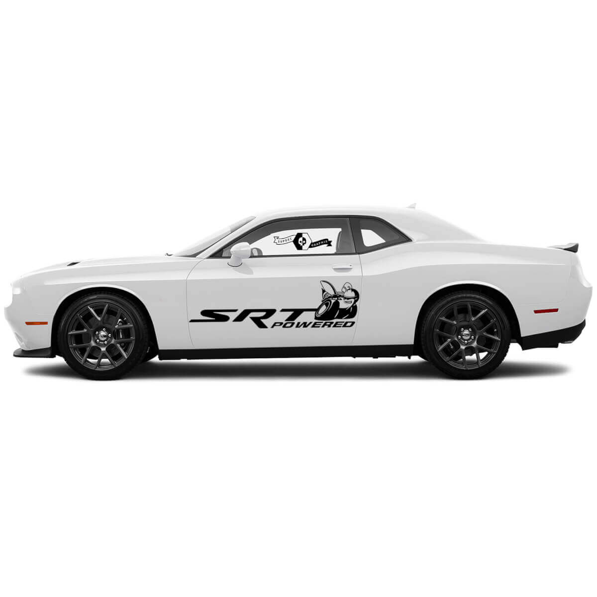 SRT Powered Scat Pack splash decals for Dodge Challenger or Charger Side Vinyl Decals Stickers #2
