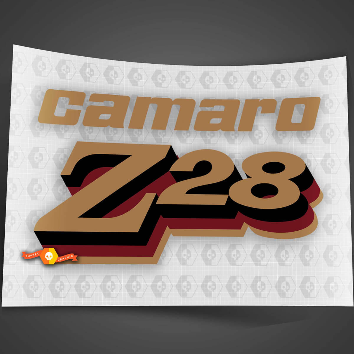 Chevy Camaro Vintage Z28 decal sticker for Chevrolet Z28

