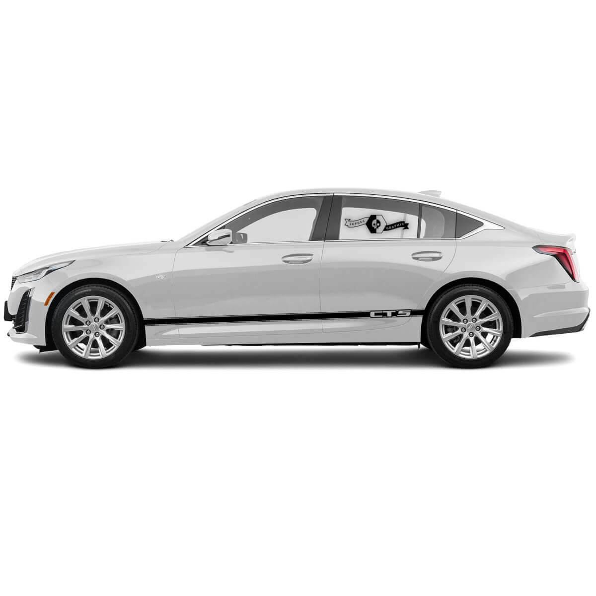 2 New Decal Sticker Stylish Door Accent Side vinyl Decal for Cadillac CT5
