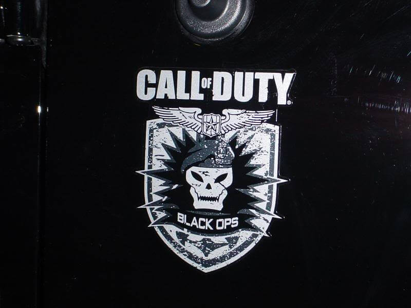 Call of Duty Black Ops Side Logo Vinyl Decal for Jeep Wrangler