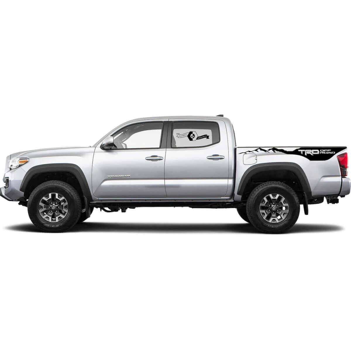 2 Decal sticker kit For Toyota Tacoma Trd Off Road Mountains Bed Decal Sticker Graphic Side WRAP

