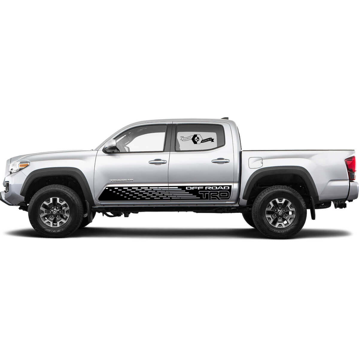 2 Decal sticker kit For Toyota Trd Off Road Tacoma Stripe Doors Wrap Rocker Panel Decal Sticker Graphic

