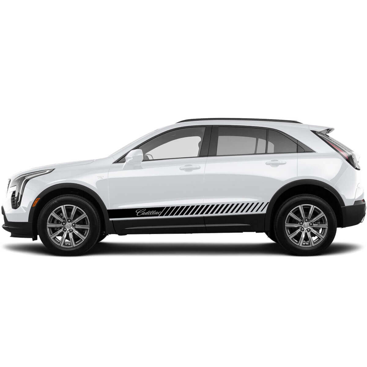 2 New Decal Rocker Panel Sticker Horizontal Lines Stripe for Cadillac XT4 - now
