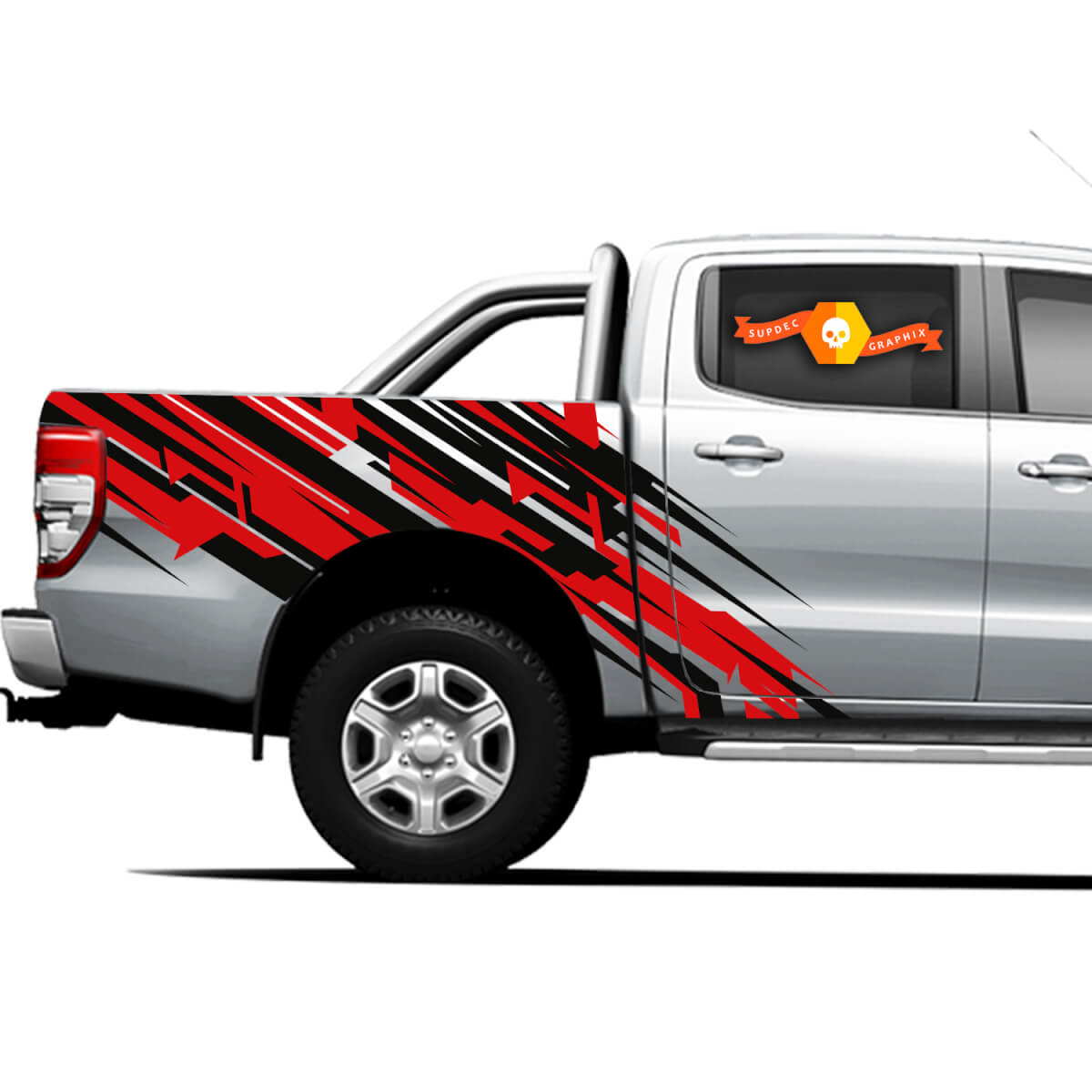 4×4 Off Road Truck Splash Lines side bed Graphics Decals for Trucks