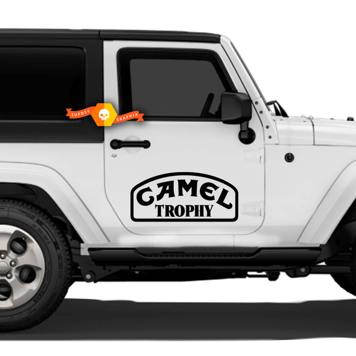 Pair Land Rover Camel Trophy Sticker Doors For 2021 Vinyl Decal Sticker
