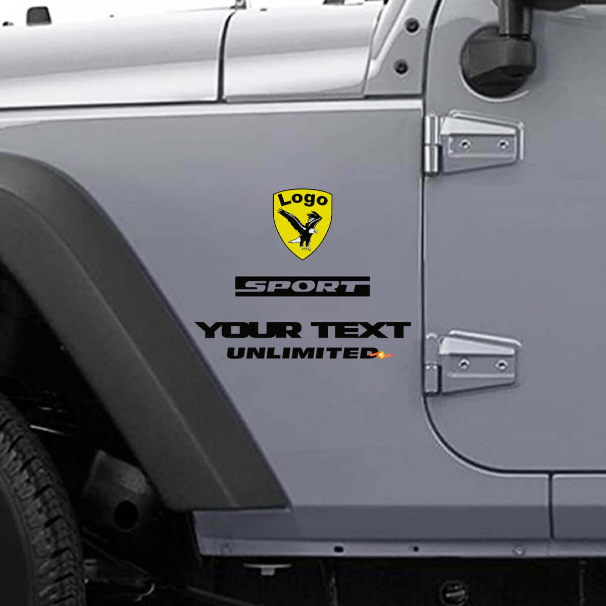 Bald Eagle Vinyl Sticker Decal for Jeep Wrangler Rubicon CJ YK JK