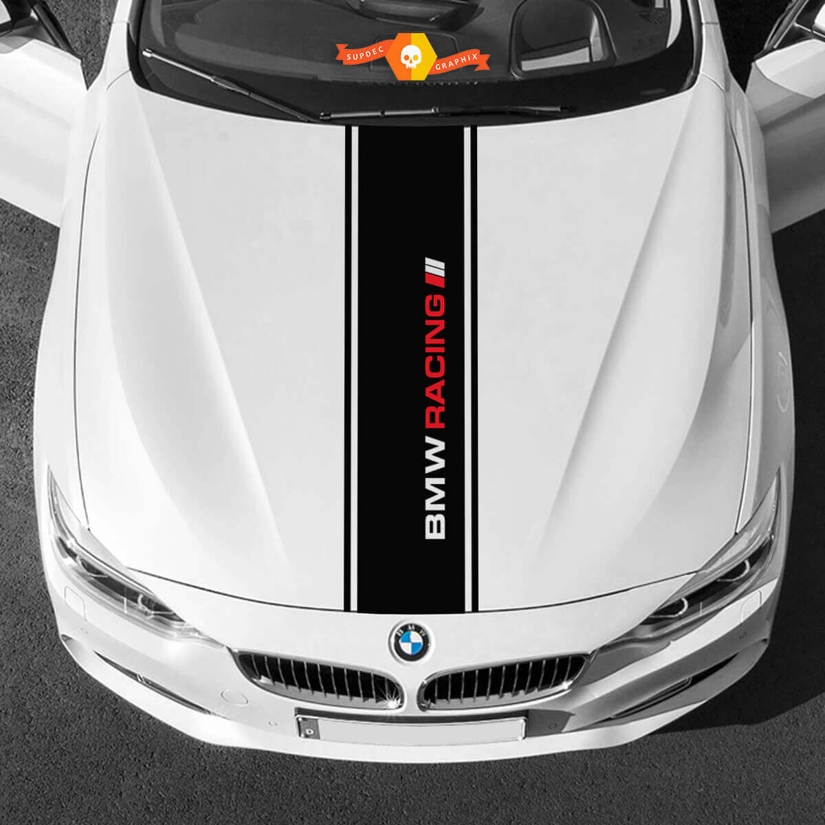 Vinyl Decals Graphic Stickers bmw hood in middle BMW Racing new
