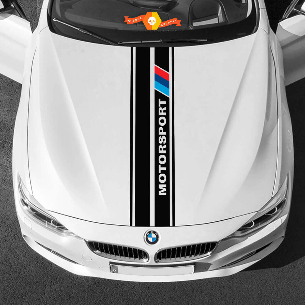 Vinyl Decals Graphic Stickers for BMW hood in the middle BMW Motorsport 2022
