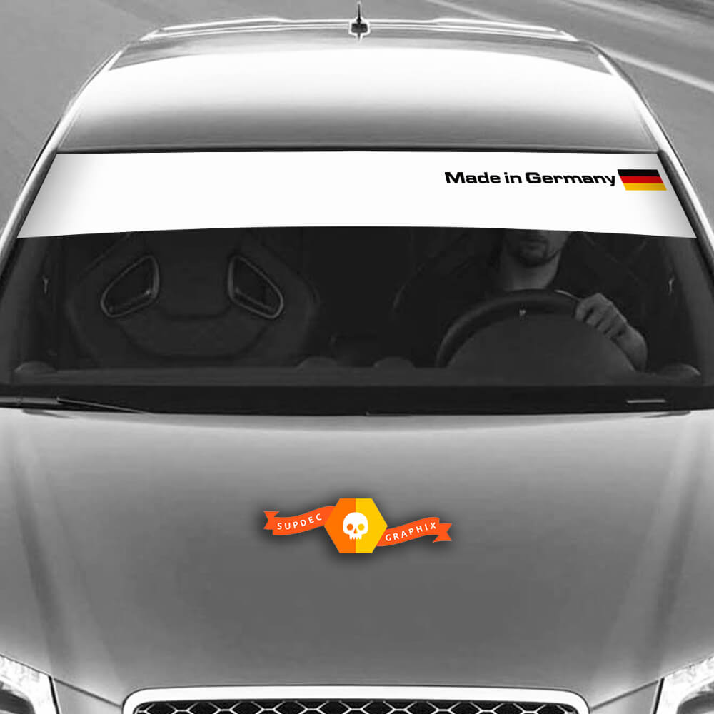 Vinyl Decals Graphic Stickers windshield Audi sunstrip Germany flag little 2022
