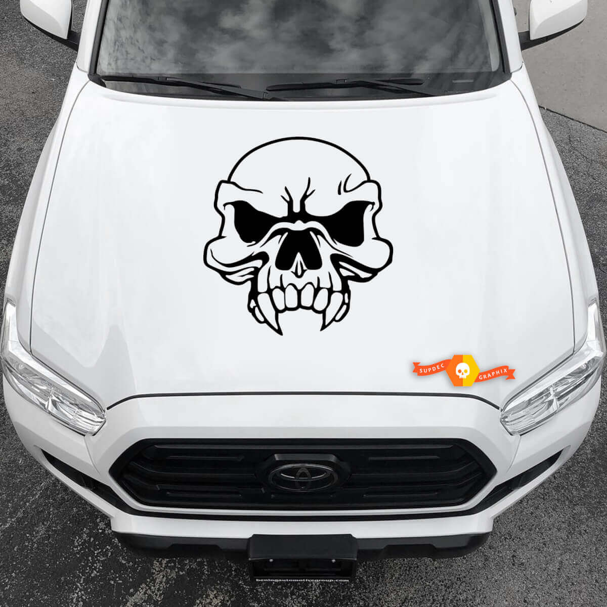 Vinyl Decals Graphic Stickers Car  hood New Big Skull Dracula 2022

