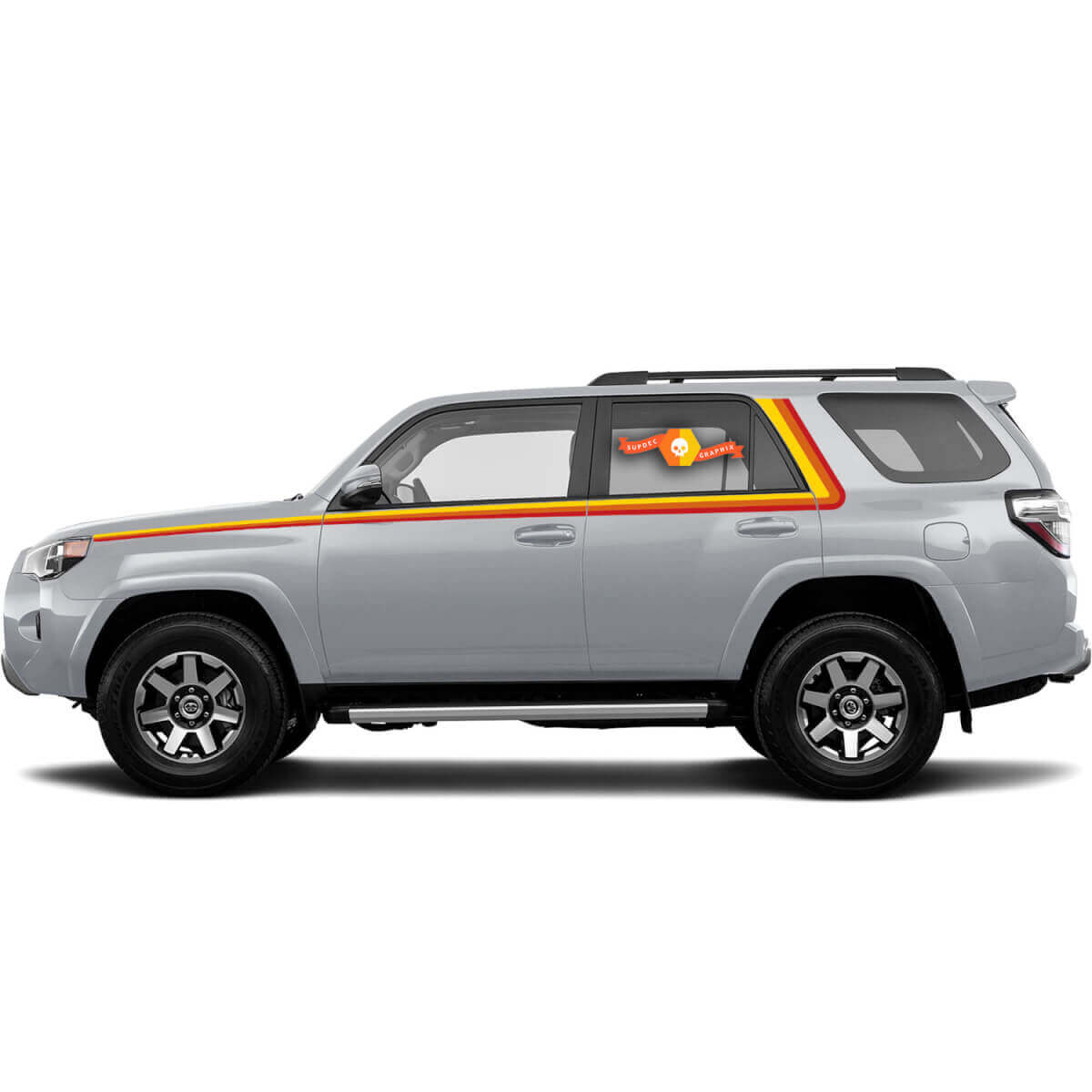 Vintage Style Side Stripes Vinyl Decal Kit for Toyota 4Runner