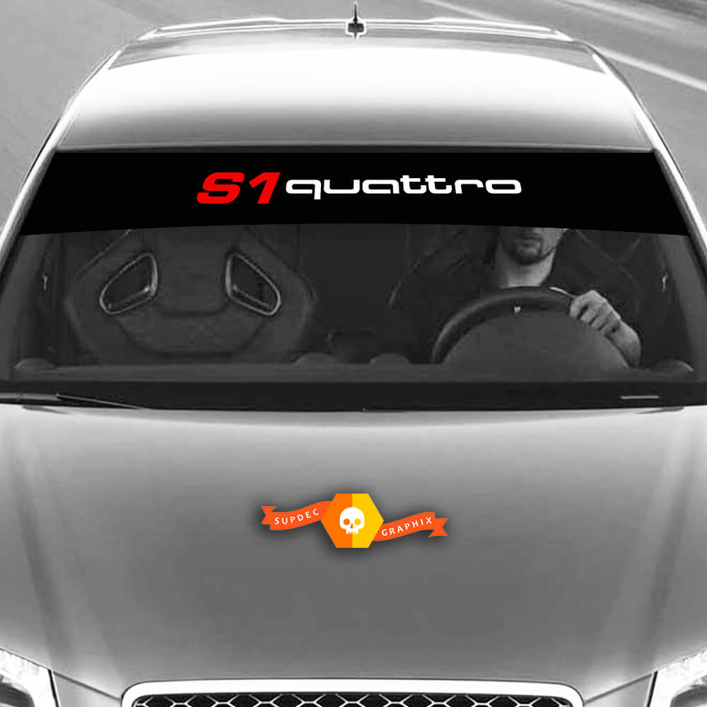 Vinyl Decals Graphic Stickers windshield S1 Quattro Audi Sunstrip Racing 2022
