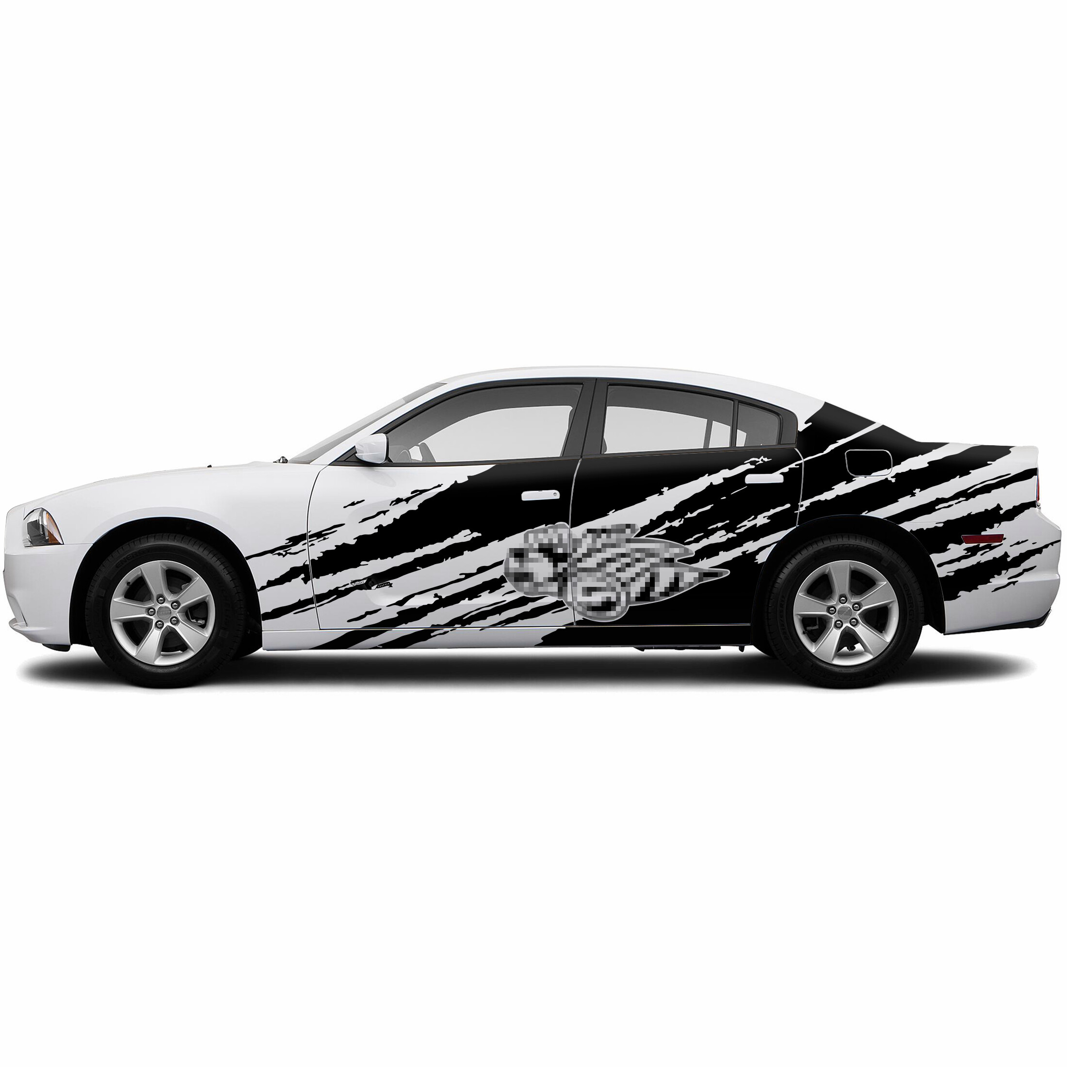 Super Bee Destroyed Style Side Vinyl Decal Sticker for Dodge Charger