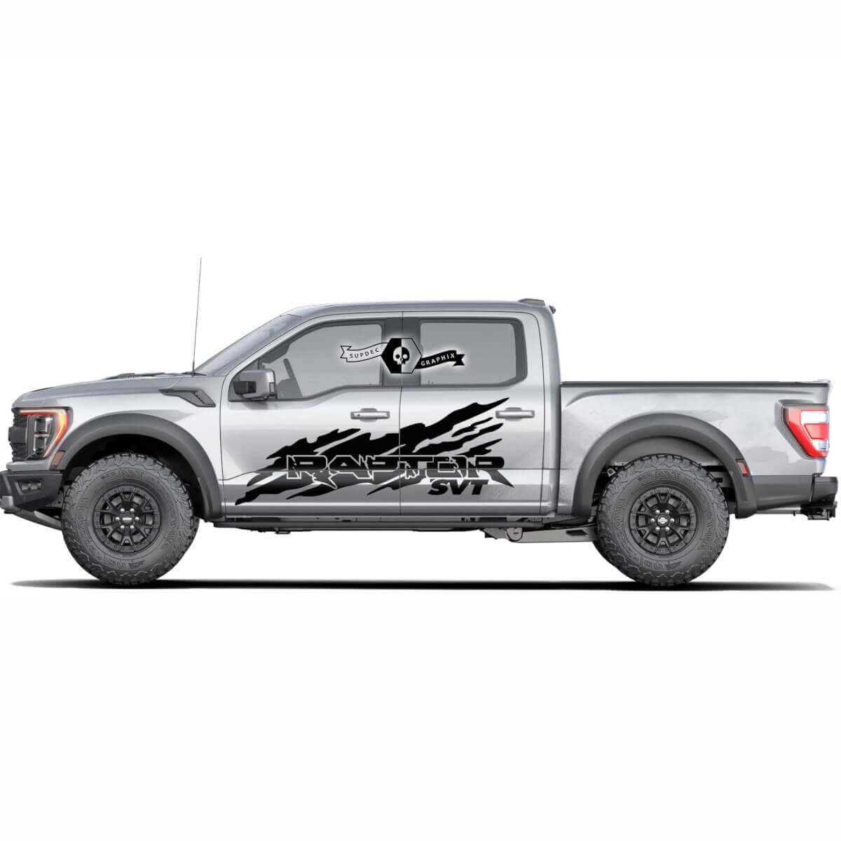 Ford F-150 Raptor 2022 Side Doors Splash Graphics side decal Stickers

