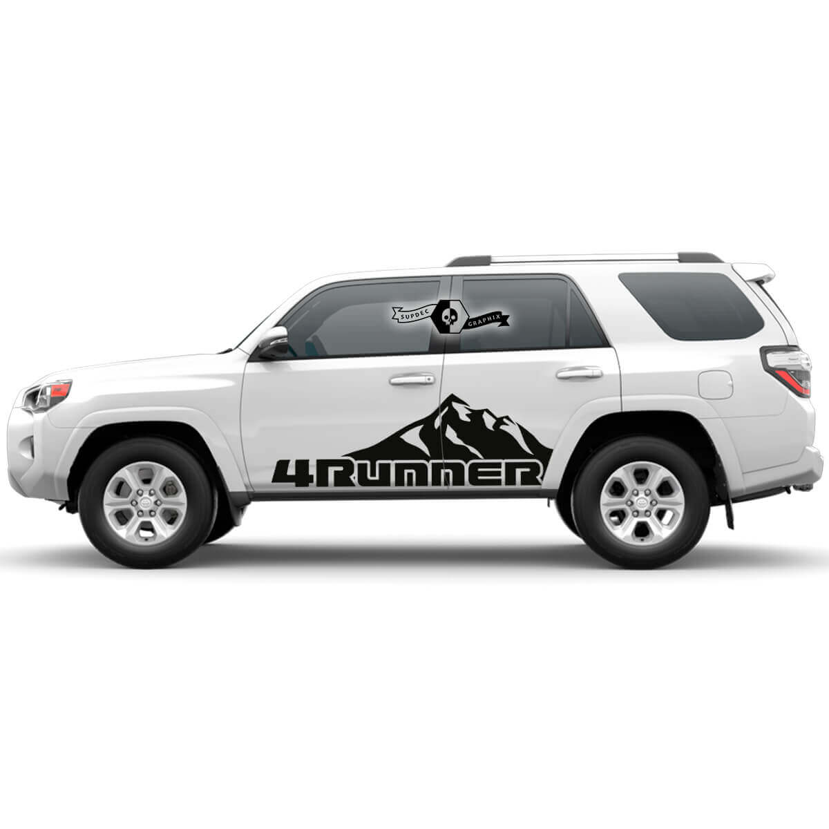 2x 4Runner 2023 Side Doors Vinyl Mountains Decals stripe Stickers for Toyota 4Runner TRD
