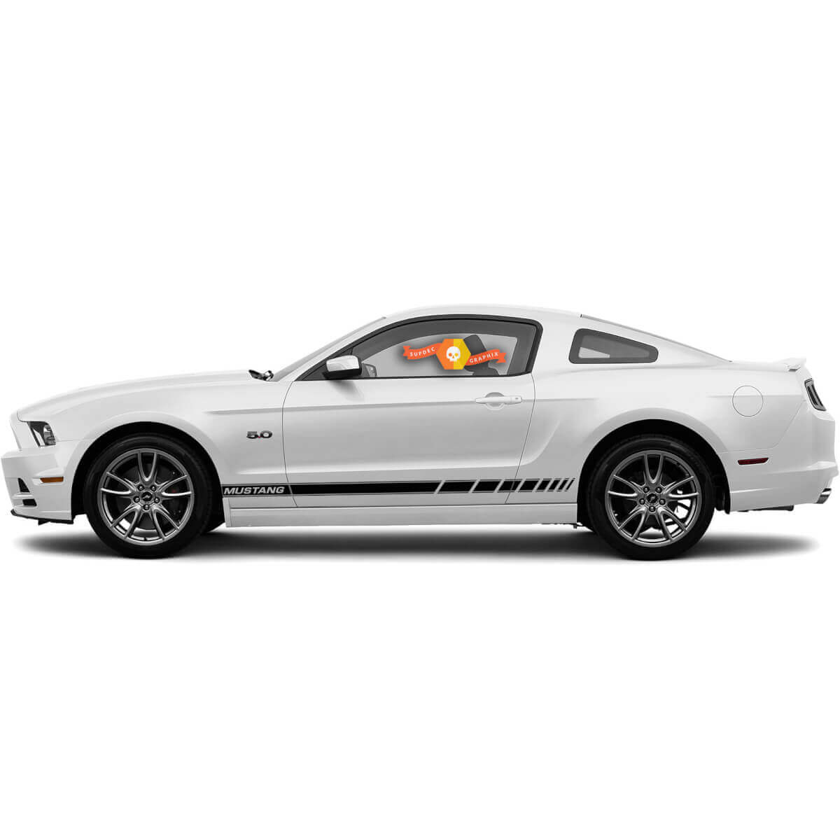 2 Ford Mustang Side Rocker Graphics Vinyl Stripes Decals Stickers
