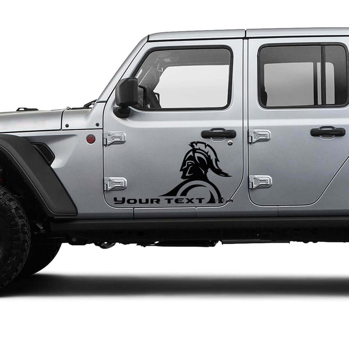 Custom Text Gladiator Door Vinyl Graphics Decal Sticker for Jeep Gladiator