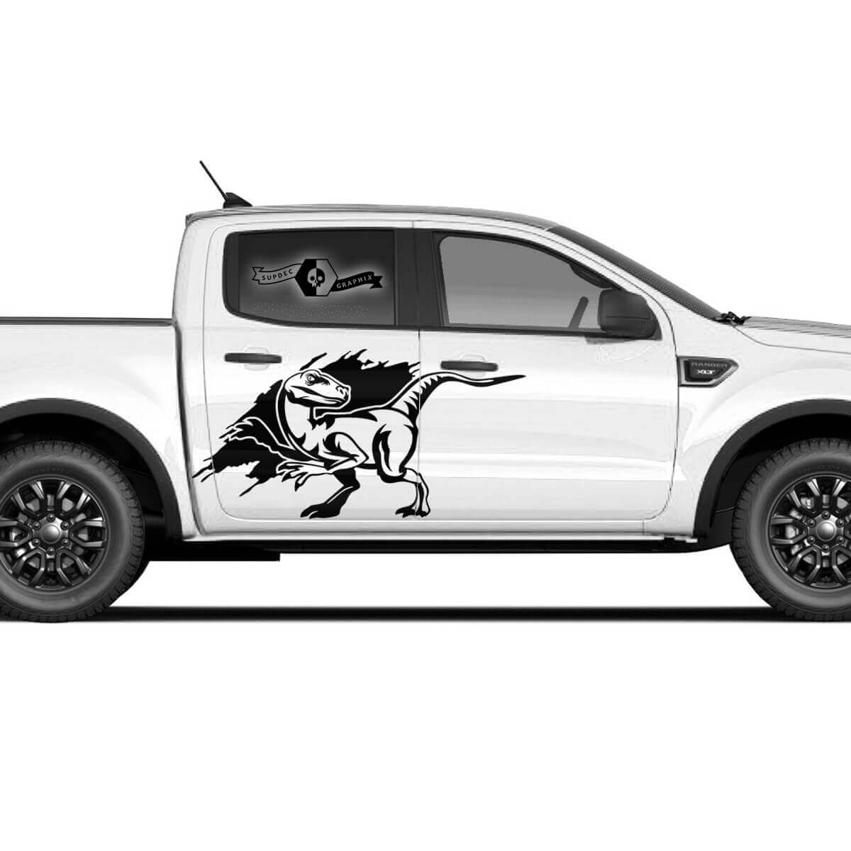 Pair New Ford F150 Raptor 2022 Splash logo Side Doors Graphics Decal sticker
