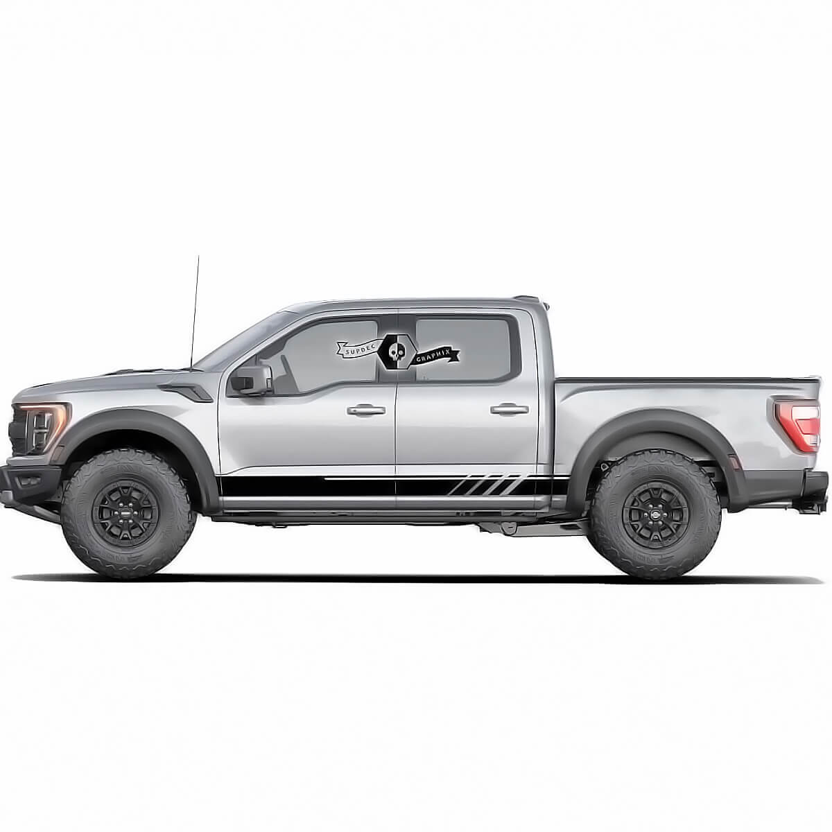 Side Rocker Panel and Bed Stripe Decal Set for Musclecar Truck 2022