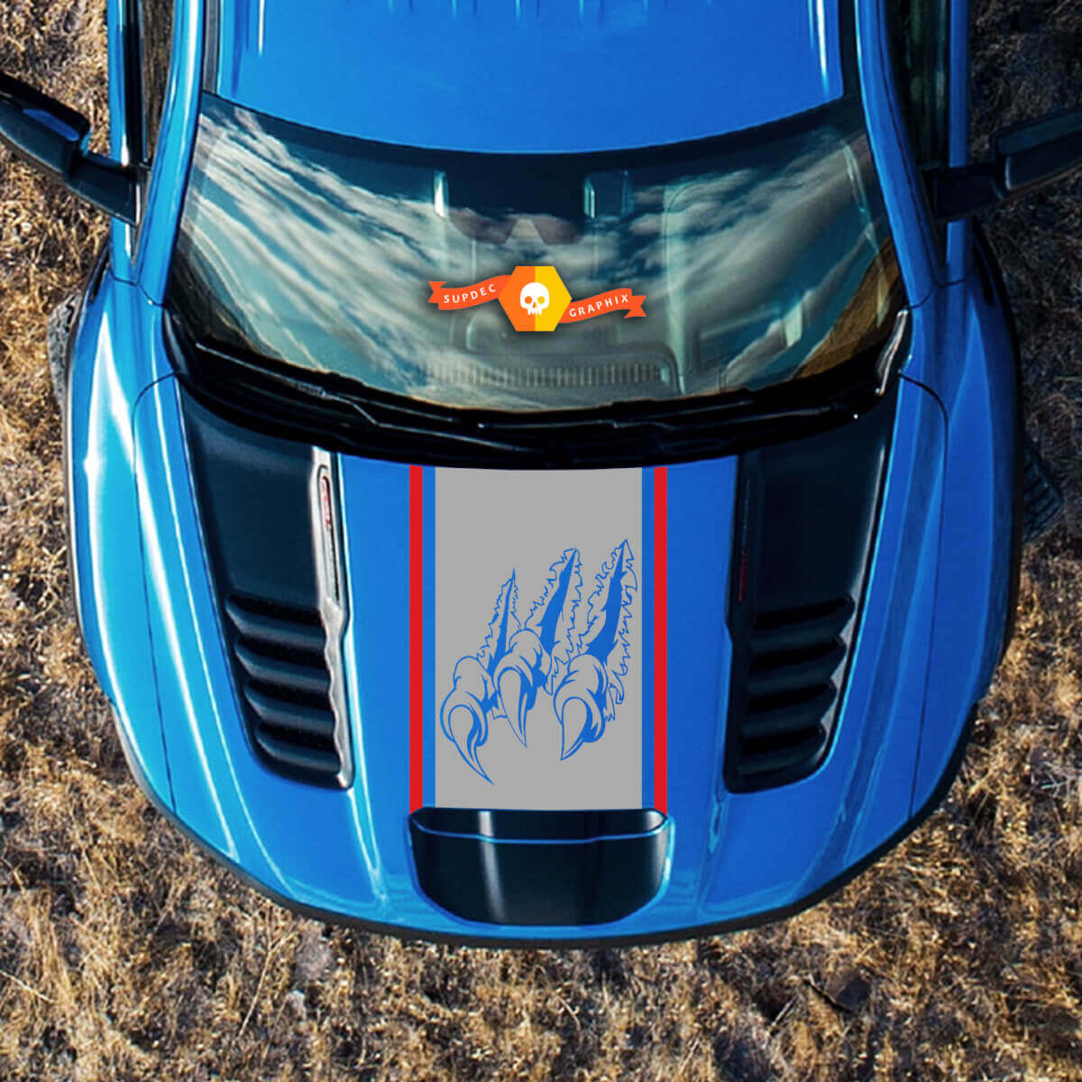 New Scratch Claws Hood Ford F150 Raptor 2022 2 colours Side Bed Graphics Decal sticker
