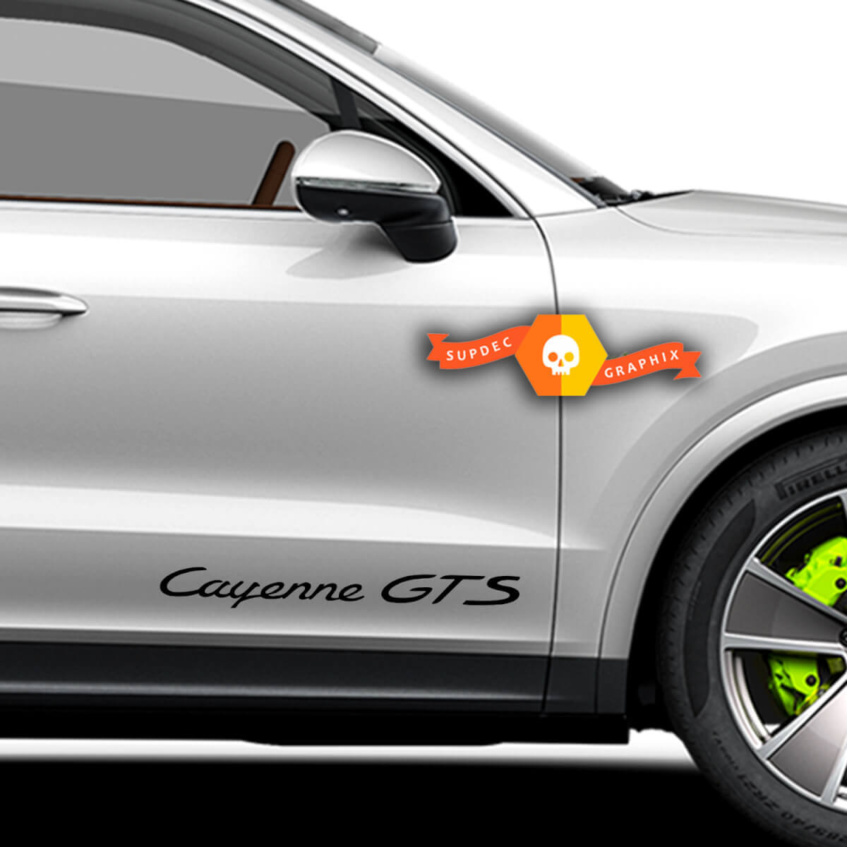 Pair Porsche Stickers Cayenne GTS Porsche Doors Side Decal Sticker
