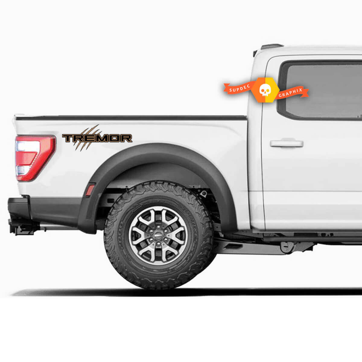 2 Colour Decal for 2021-2022 Musclecar truck Tremor - Bedside - Off-road Stickers Truck Bed Side
