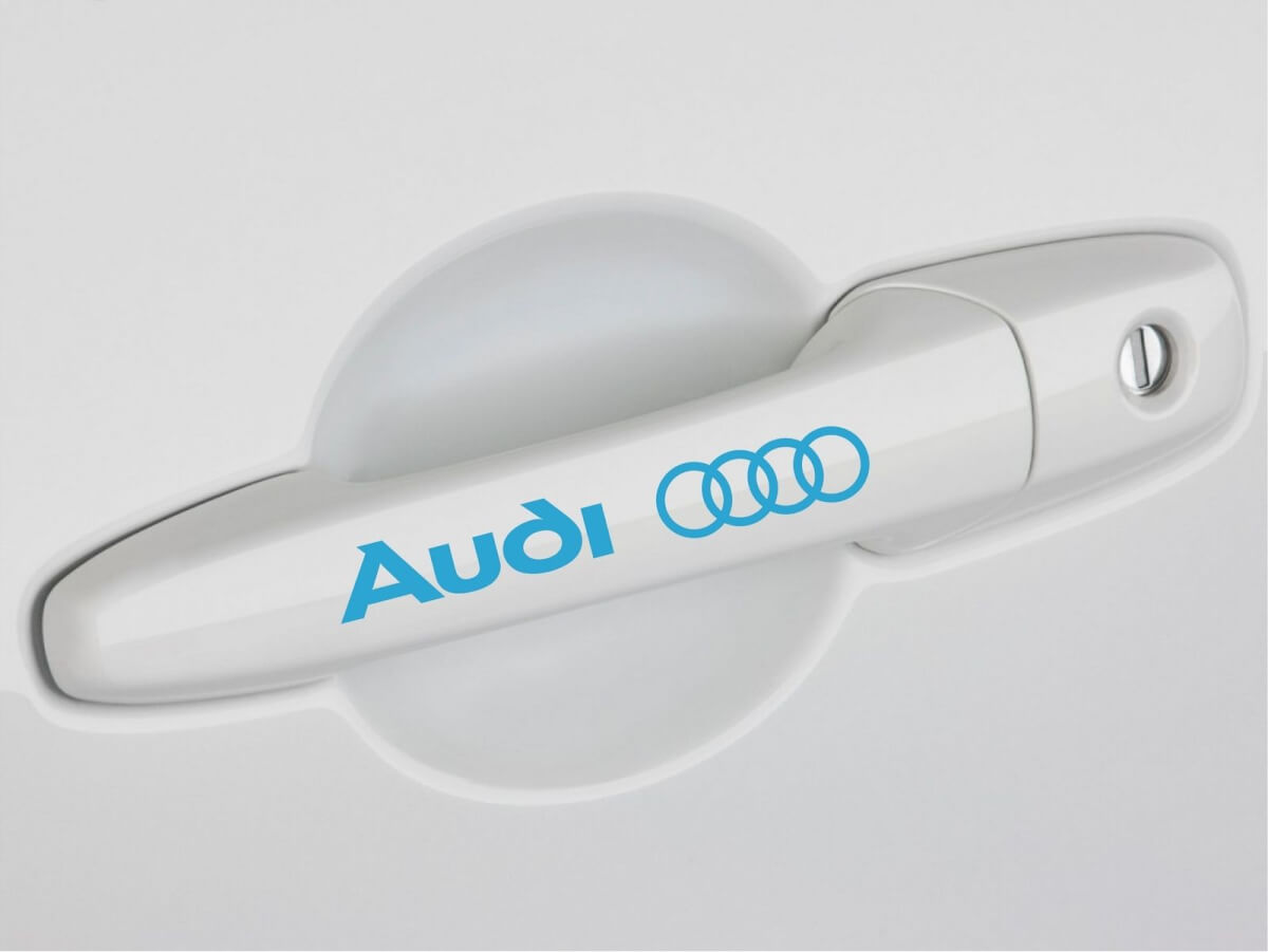4 AUDI door handle decal sticker A3 A4 S4 A5 A6 Q5 Q7 TT quattro
