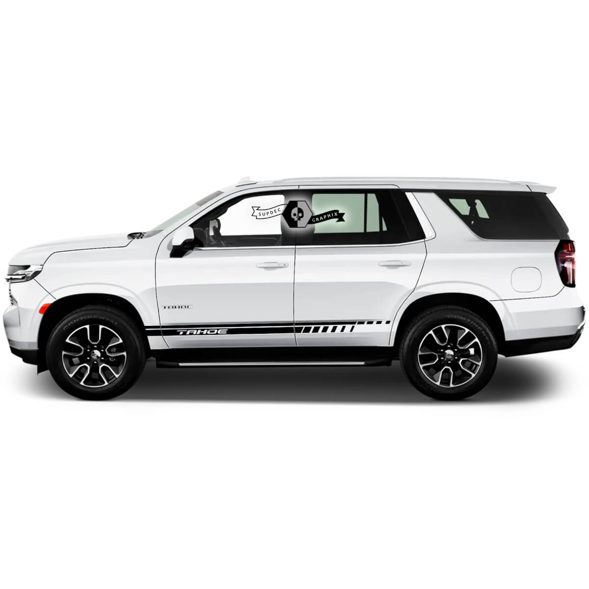 2X 2020 New Graphics Chevrolet Tahoe Doors Stripe Logo Car Racing Vinyl Decal Sticker
