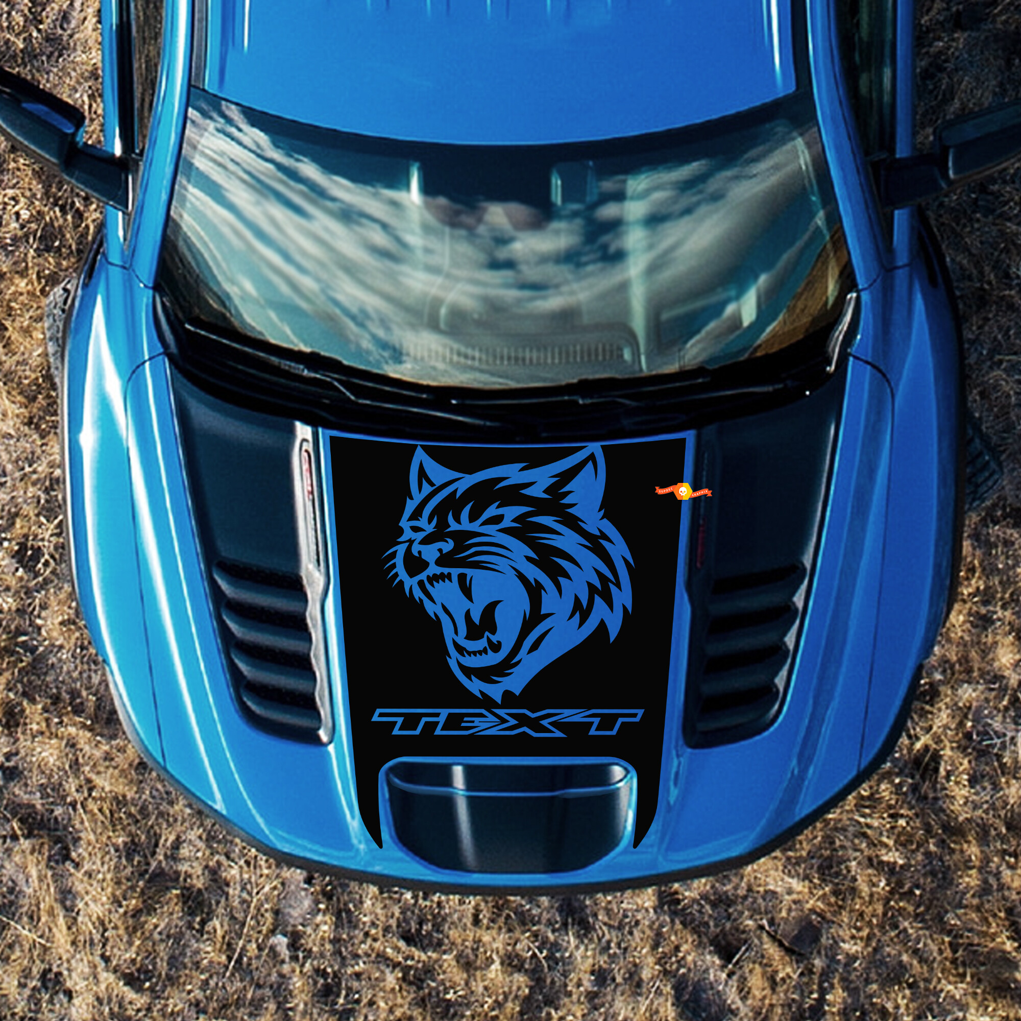 Wildcat Logo Hood Vinyl Decal Sticker for RAM 1500 TRX 2021-2024