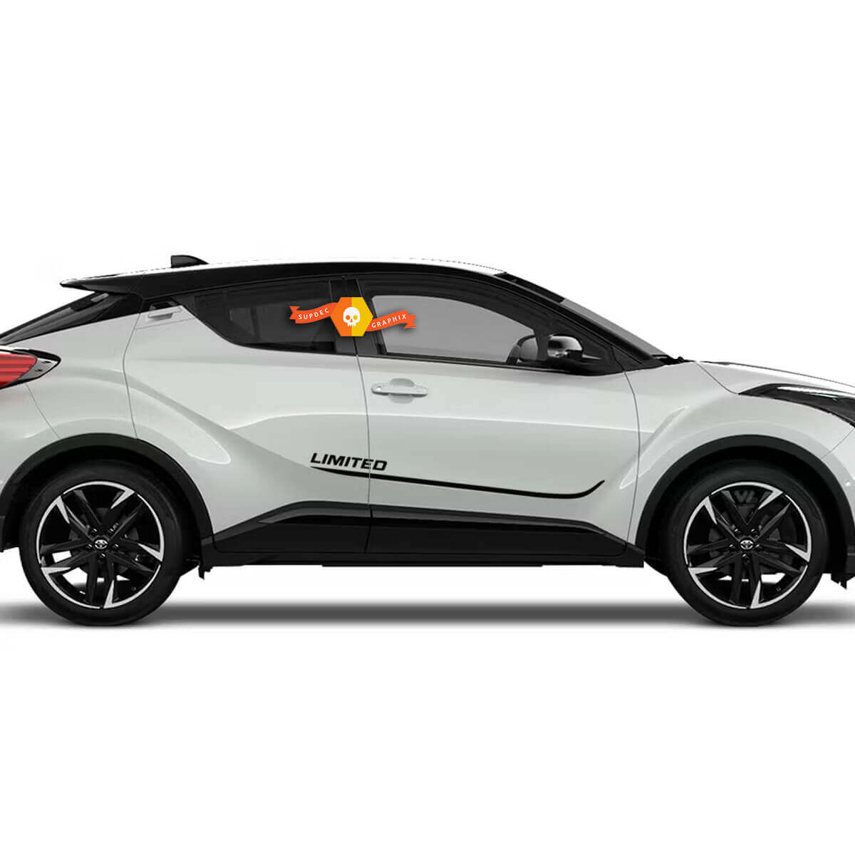Pair Toyota C-HR Hybrid Sport XLE Side Doors LIMITED Vinyl Decal Sticker Graphics Kit
