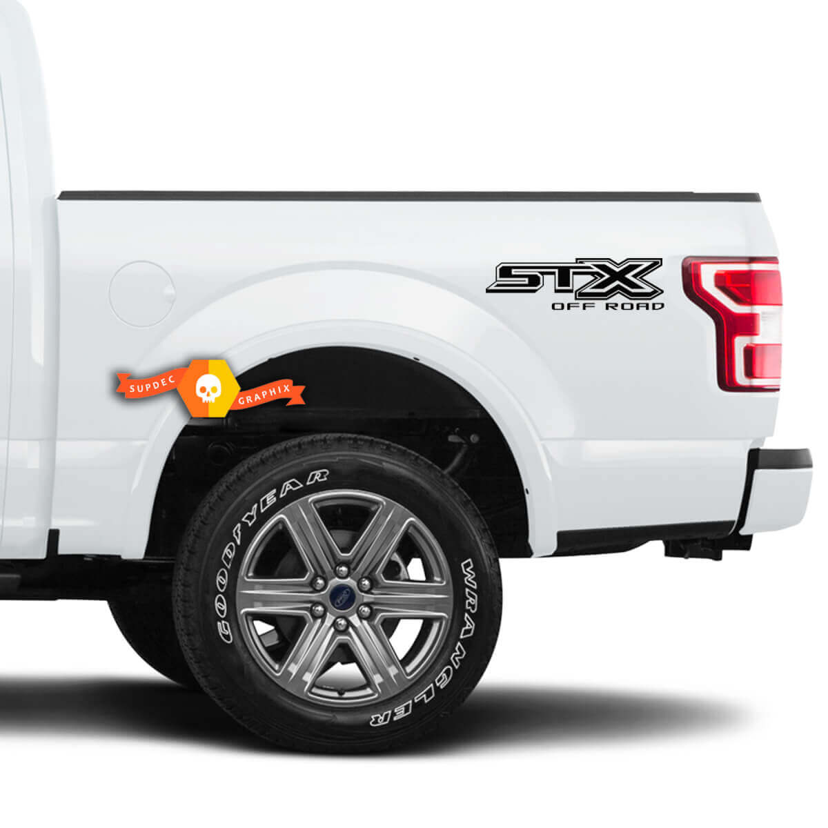 Pair STX Off-Road 4X4 Decals For Musclecar truck F250 F350 Super Duty Truck Sticker Decal Vinyl
