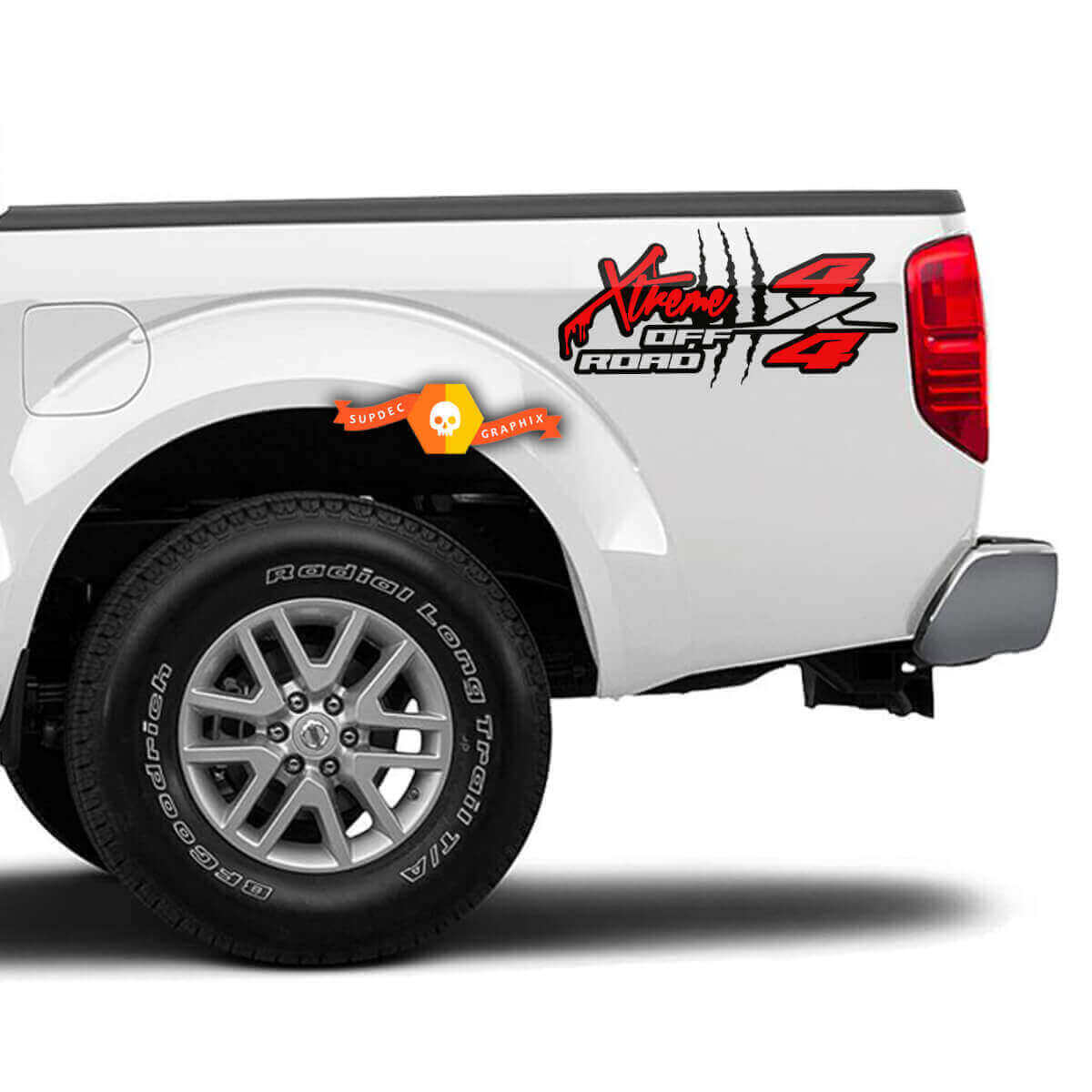 Pair for Nissan Frontier Hummer horse 4X4 Off Road Extreme RAM truck Silverado Sierra Decal Sticker Kit for any Truck or SUV