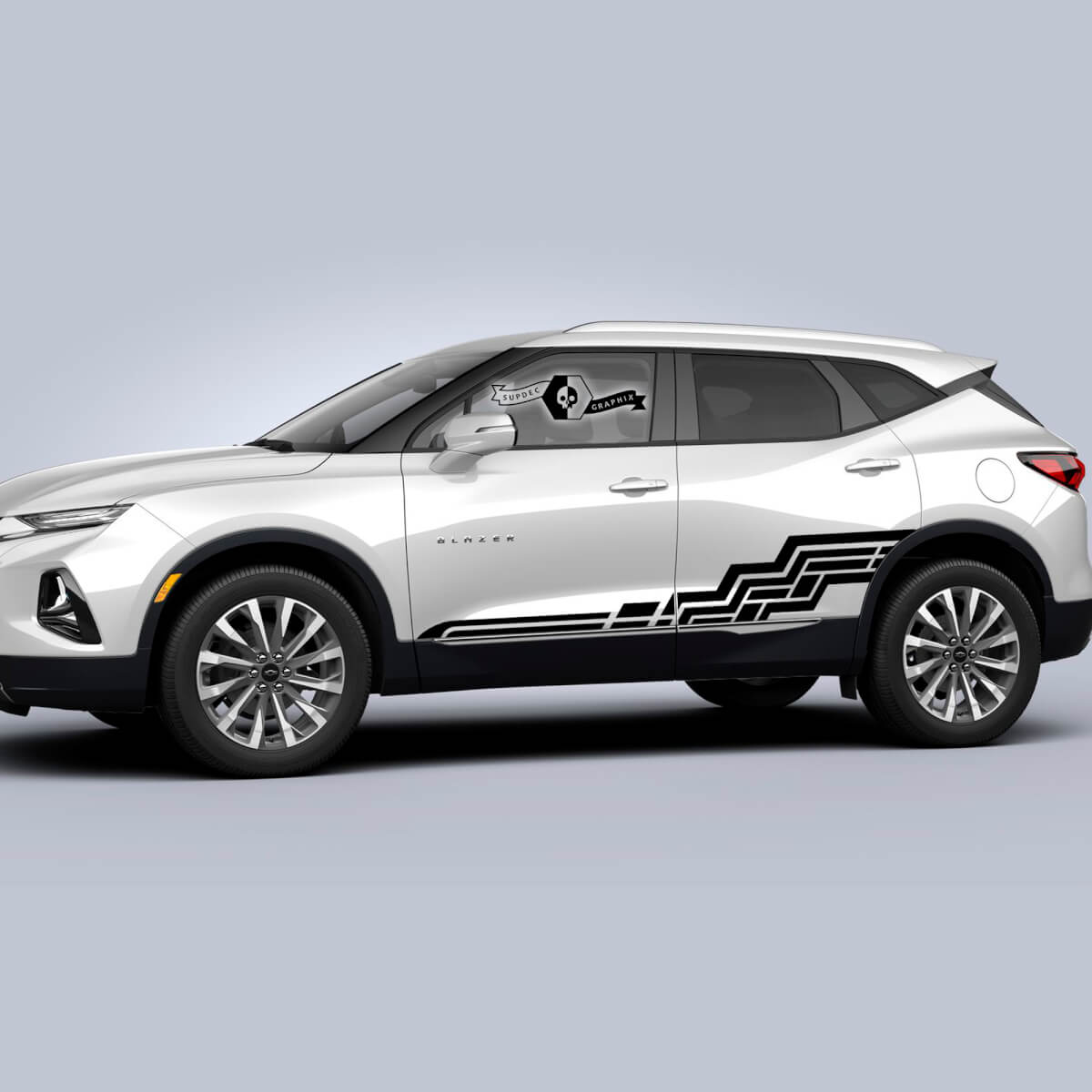 Pair Vauxhall Blazer 2023 Graphics Decals Wrap Doors Side Rocker Panel Vinyl Decal Sticker
