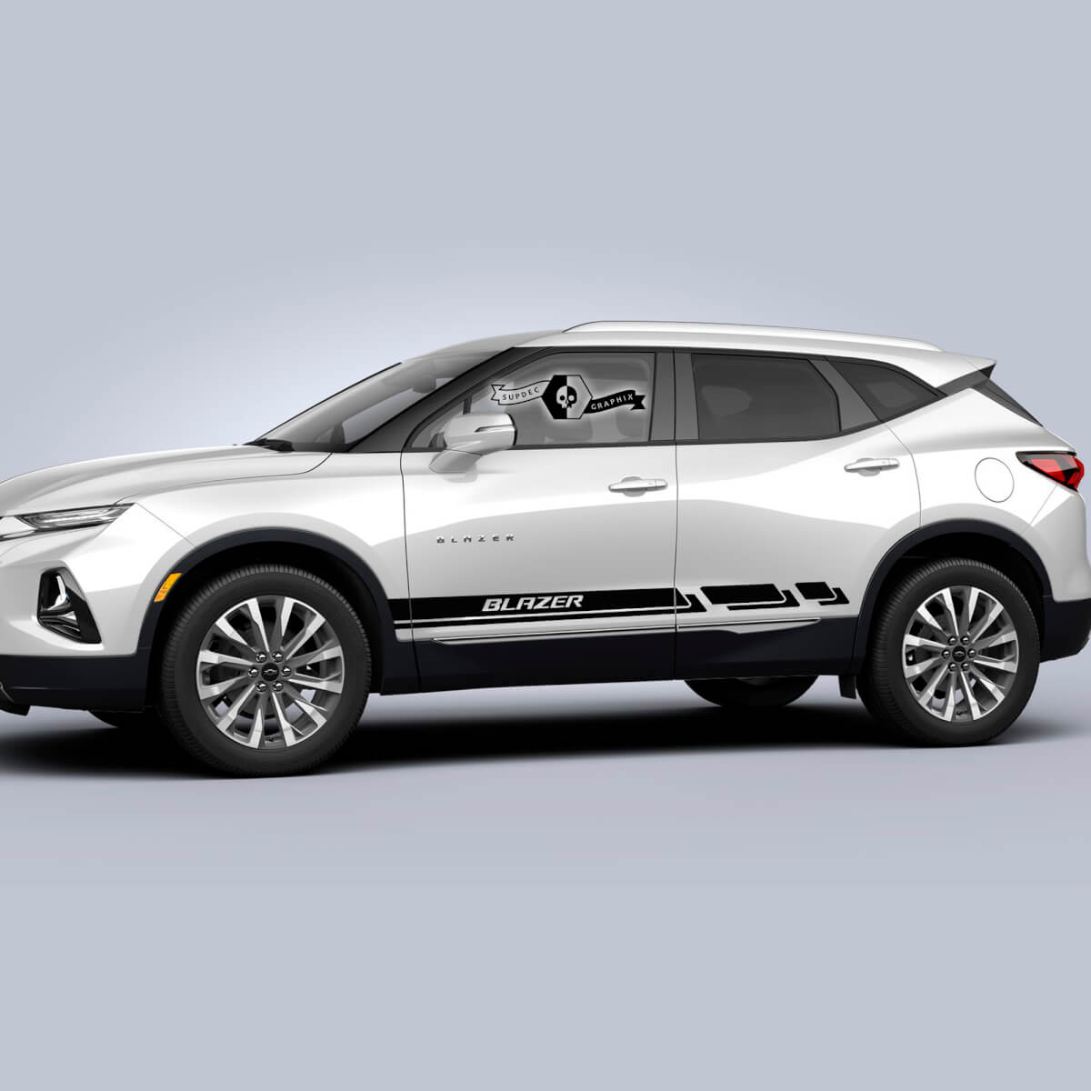 Pair Vauxhall Blazer 2023 Decals Doors Side Rocker Panel Logo New Stripe Vinyl Decal Sticker
