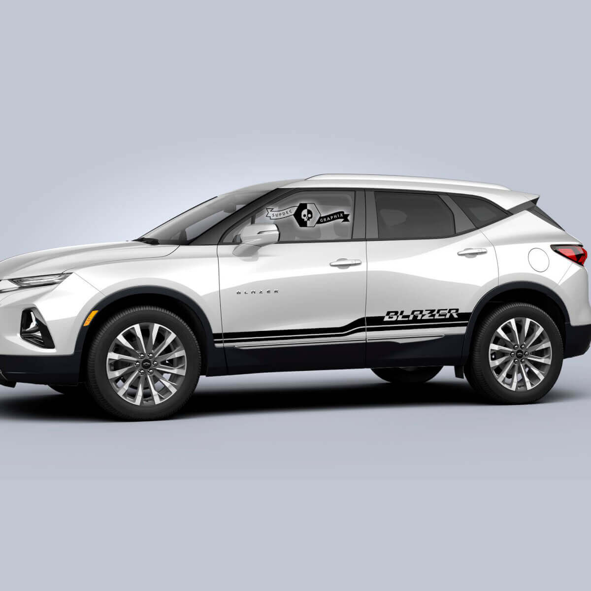 Pair Vauxhall Blazer 2023 Decals Doors Side Rocker Panel Logo New Stripe Trim Vinyl Decal Sticker
