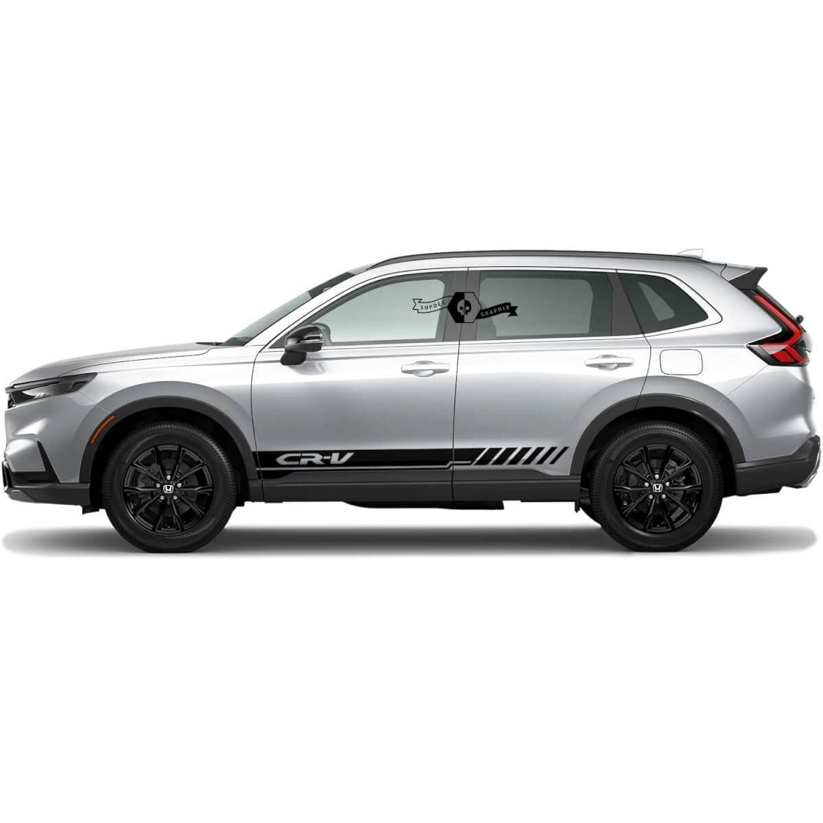 2x Honda CR-V  2020 2021 2022 2023 Side Rocker Panel Stripes Vinyl Lines Decal Sticker Logo Graphics

