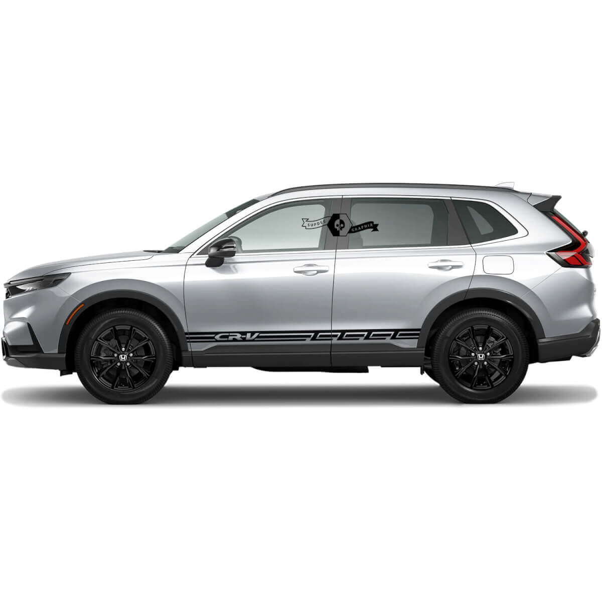 Branded Stripes Rocker Panel Vinyl Decal Sticker for Honda CR-V 2020-2023