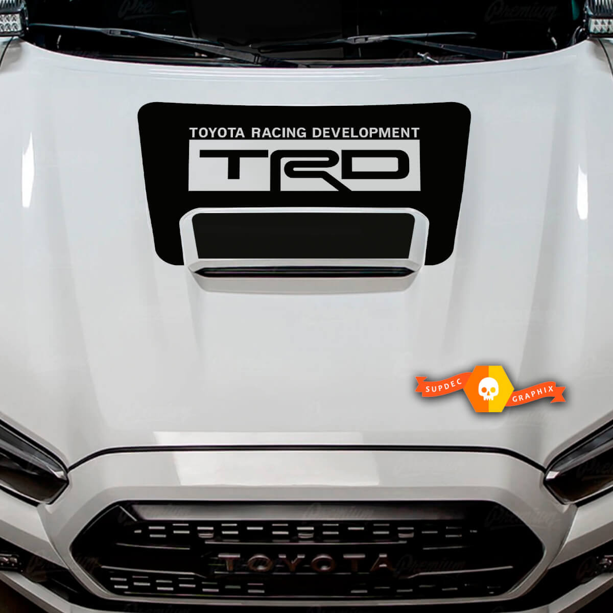 Hood Scoop Sticker Decal Graphics For Toyota TACOMA TRD Pro 2016-2023