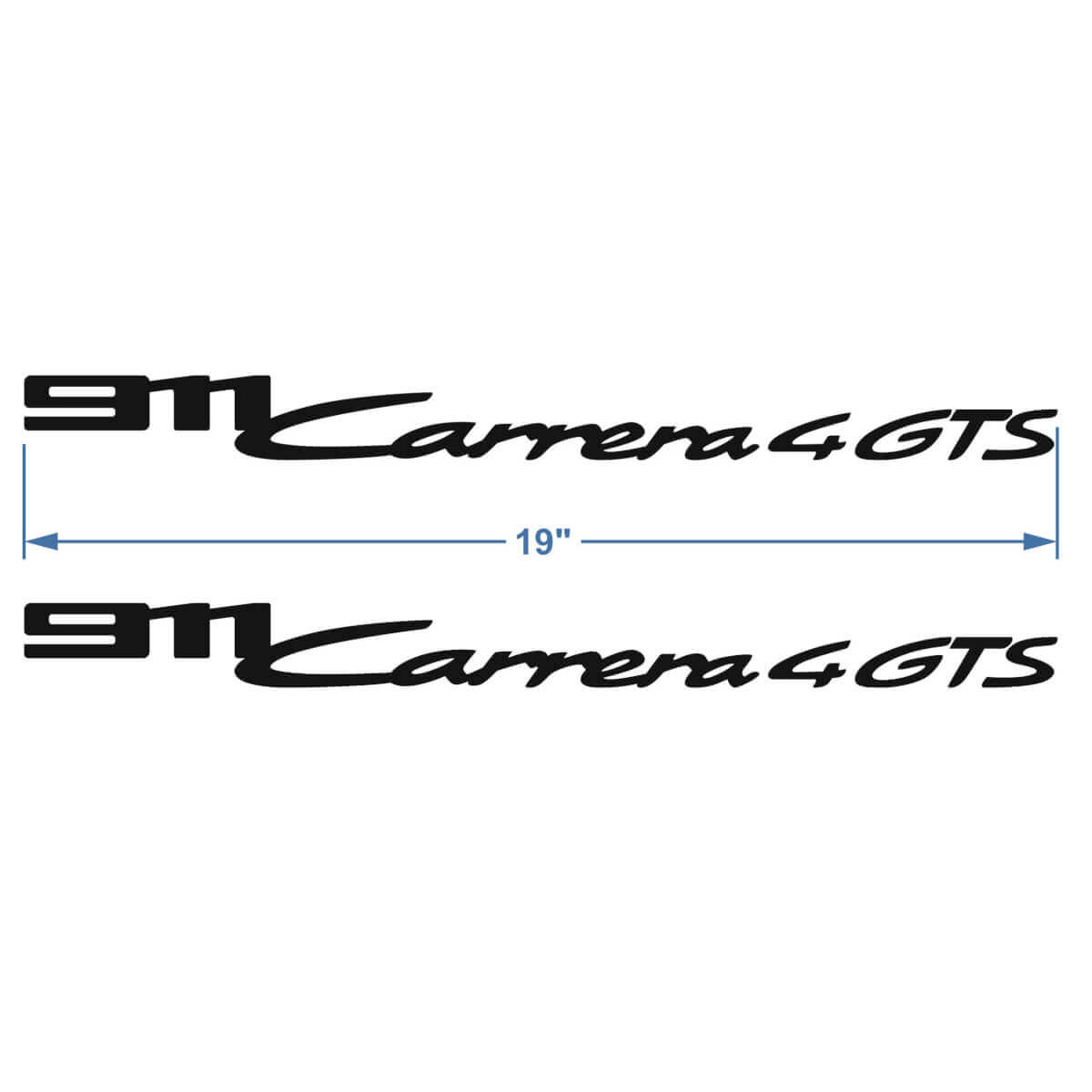 2x Porsche Porsche 911 Carrera 4 GTS Signature Side Doors Decals Stickers
