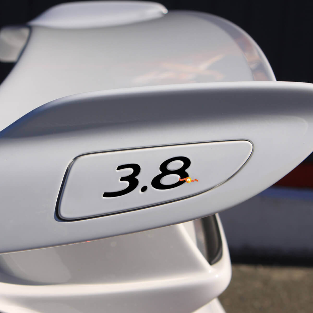 3.8 Rear Wing inlays decal sticker for Porsche GT3
