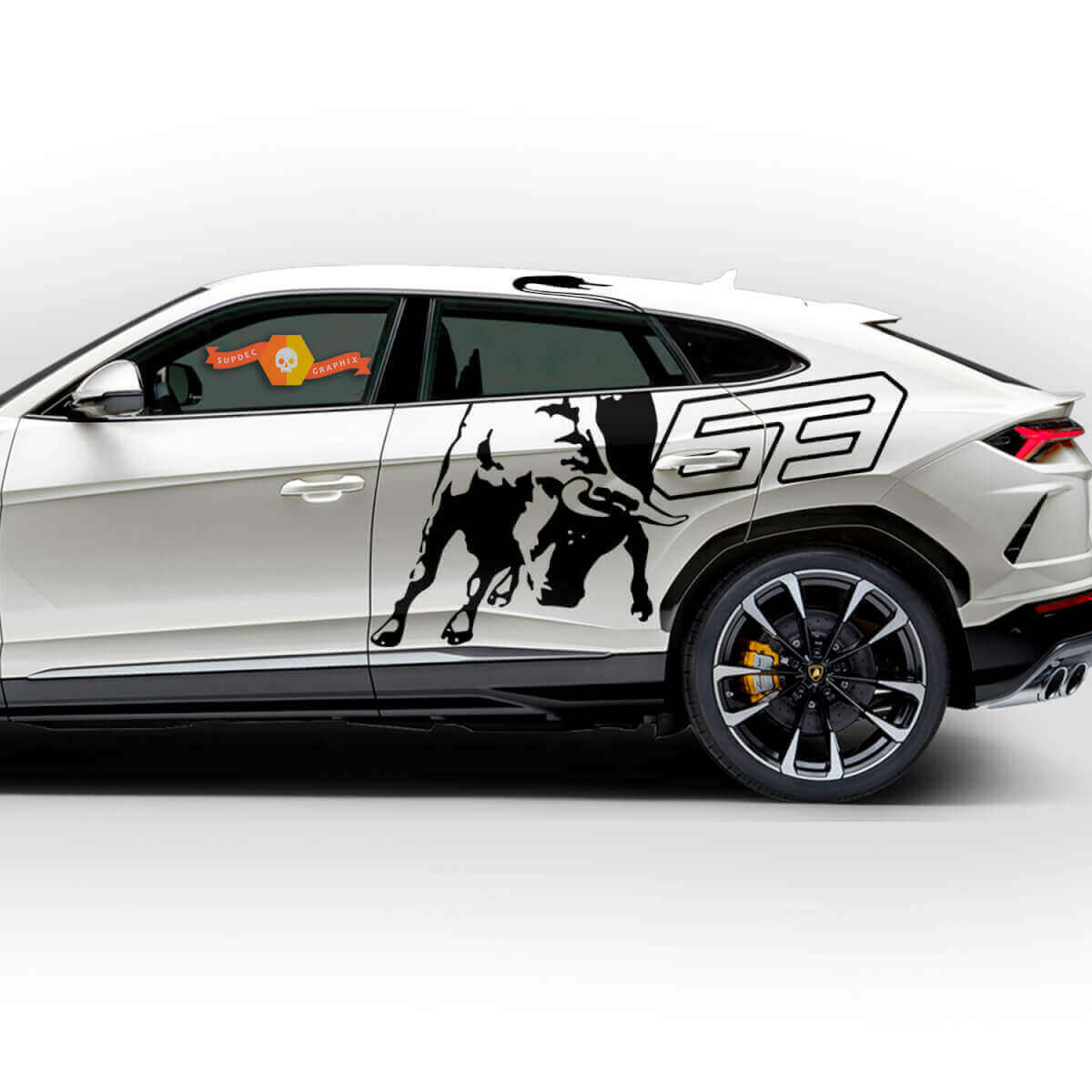 Bull 63 Side Vinyl Decal Kit for Lamborghini Urus 2021-2026