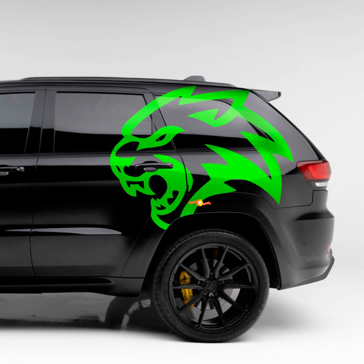 Pair Jeep Grand Cherokee TrackHawk SRT Hellcat Graphite Side Vinyl Sticker Decal Graphic
