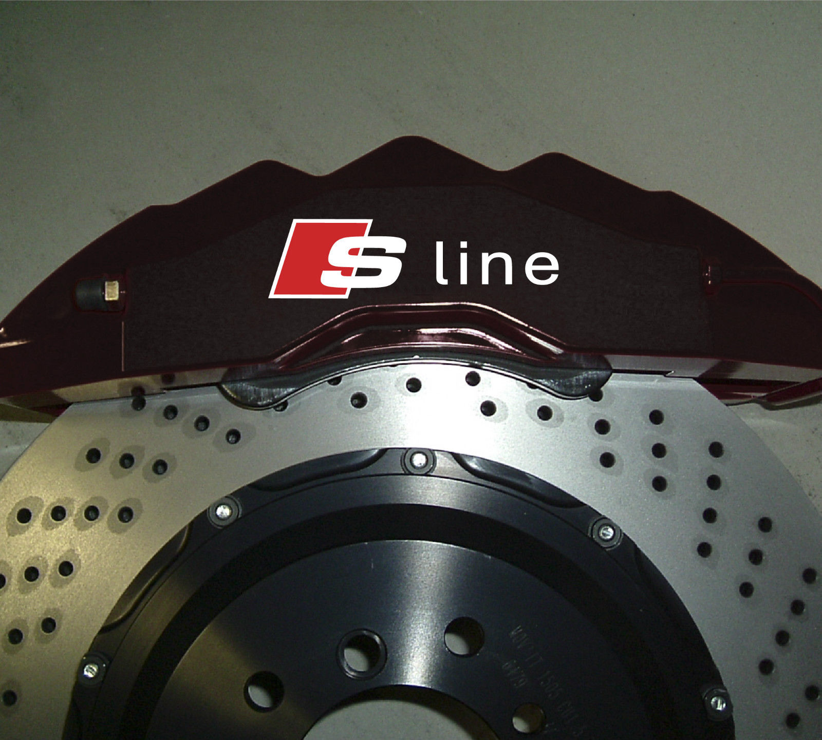 6 x AUDI S-Line Premium Brake Caliper Decals Stickers TT RS S3 S