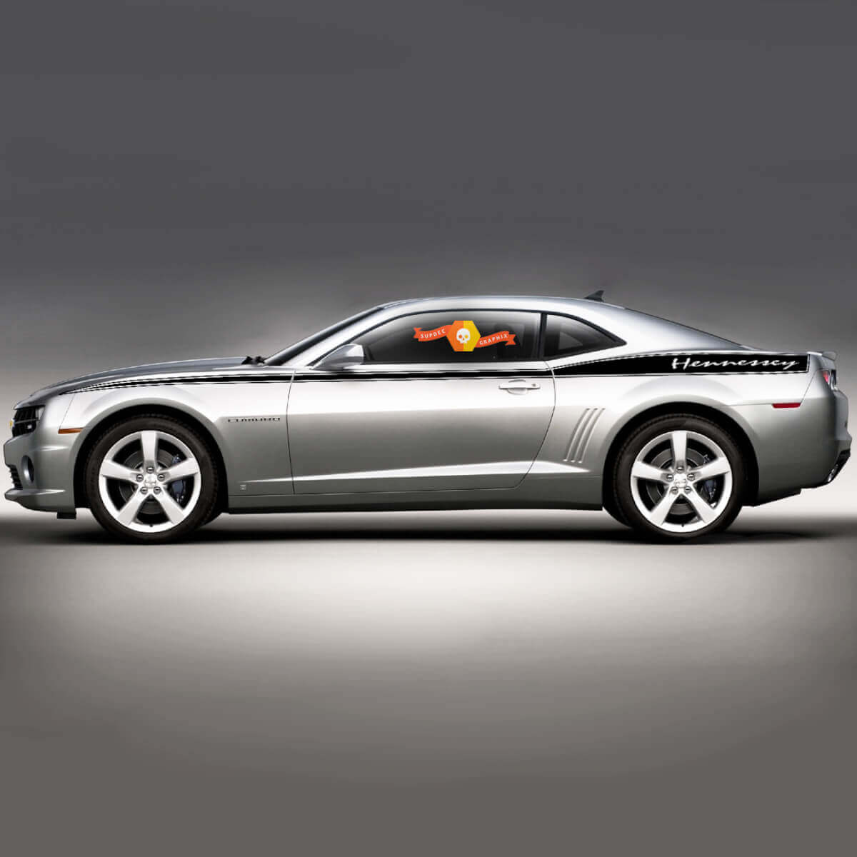 Pair Chevrolet Camaro Side Graphic for Chevrolet Camaro 2010-2015 Custom Text
