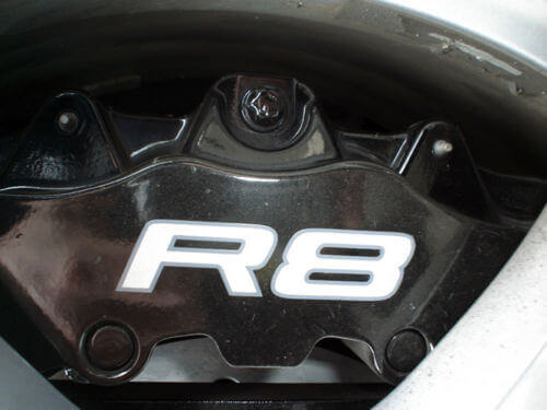 R8 Brake Caliper Vinyl Decals Set for Audi R8 V8 V10 Spyder GT
