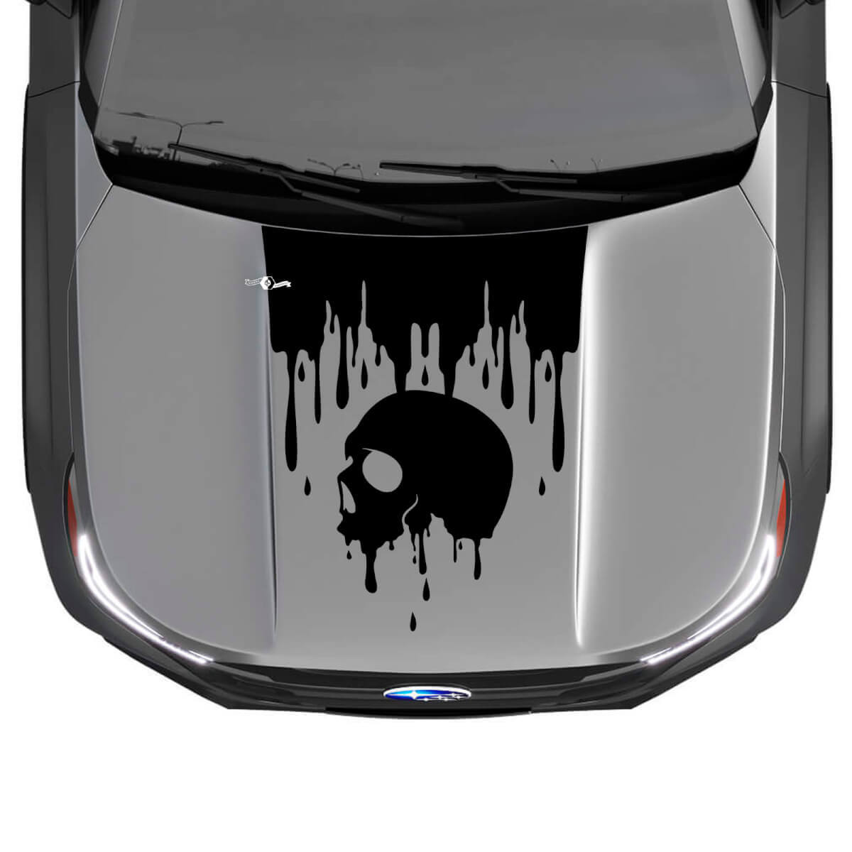 Hood Skull Blood Graphics Vinyl Stickers Decals fit Subaru Forester
