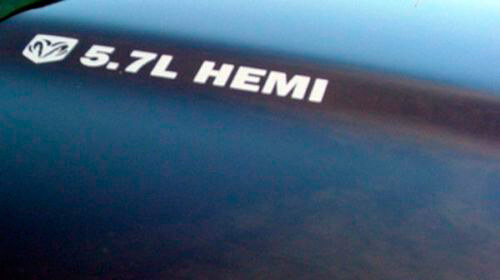 5.7 Liter Hood Vinyl Decal Set for Dodge Ram Truck